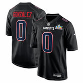 NFL New England Patriots Christian Gonzalez Super Bowl LX Patch Carbon Fashion Game Jersey