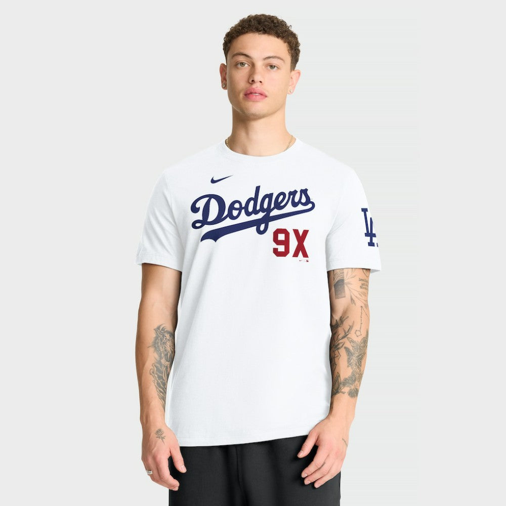 Los Angeles Dodgers 9X Champs T-Shirt - White | Nike