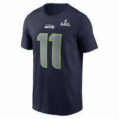 NFL Seattle Seahawks Jaxon Smith-Njigba Super Bowl LX Patch Name & Number T-Shirt