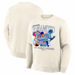 Yoshinobu Yamamoto Los Angeles Dodgers Montage Legacy Sweatshirt - Cream