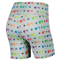 MLB Merchandise Terez Women's TLC Rainbow Shorts - Gray