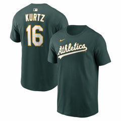 Nick Kurtz Athletics Name & Number T-Shirt - Green | Nike
