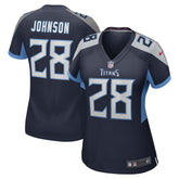 NFL Tennessee Titans Chris Johnson Women's Retired Player Game Jersey