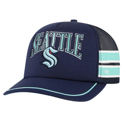 Seattle Kraken '47 Sideband Stripes Trucker Snapback Hat