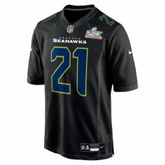 NFL Seattle Seahawks Devon Witherspoon Super Bowl LX Patch Carbon Fashion Game Jersey