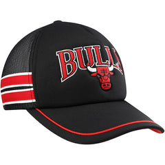 Chicago Bulls '47 Sidebrand Stripes Trucker Adjustable Hat - Black | 47 brand online