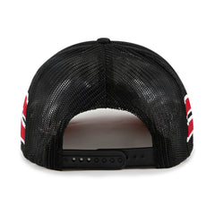 Miami Heat '47 Sidebrand Stripes Trucker Adjustable Hat - Black | 47 brand on sale