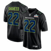 NFL Seattle Seahawks Rashid Shaheed Super Bowl LX Patch Carbon Fashion Game Jersey