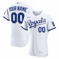 Kansas City Royals Home Authentic Custom Jersey - White | Nike