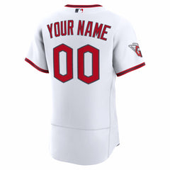 Cleveland Guardians Home Authentic Custom Jersey - White | Nike
