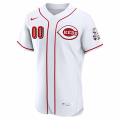 Cincinnati Reds Home Authentic Custom Jersey - White | Nike