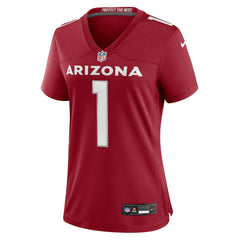 NFL Arizona Cardinals Number 1 Mom Women's Game Jersey