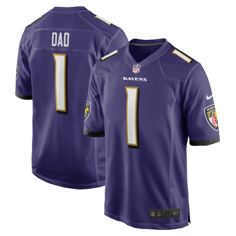 NFL Baltimore Ravens Number 1 Dad Game Jersey