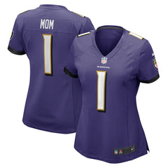 NFL Baltimore Ravens Number 1 Mom Women's Game Jersey