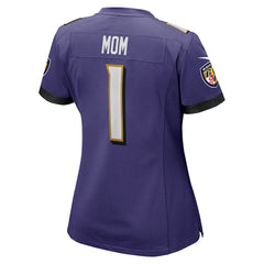 NFL Baltimore Ravens Number 1 Mom Women's Game Jersey