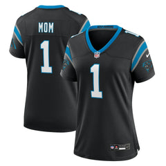 NFL Carolina Panthers Number 1 Mom Women's Game Jersey