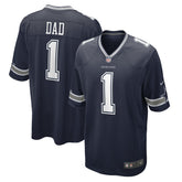 NFL Dallas Cowboys Number 1 Dad Game Jersey