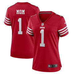 NFL San Francisco 49ers Number 1 Mom Women's Game Jersey