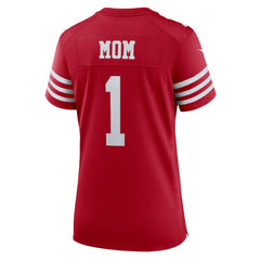 NFL San Francisco 49ers Number 1 Mom Women's Game Jersey