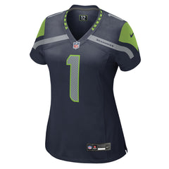 NFL Seattle Seahawks Number 1 Mom Women's Game Jersey