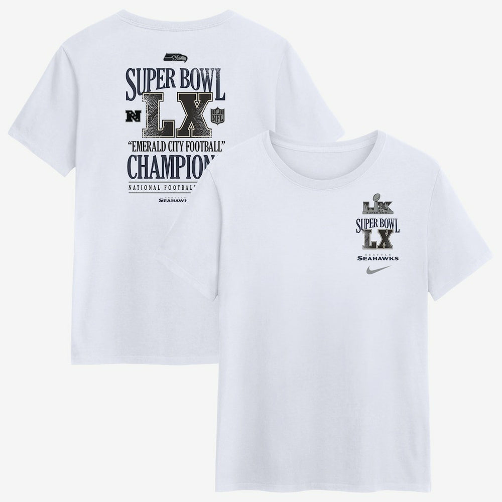 NFL Seattle Seahawks Women's Super Bowl LX Champions Long Ball T-Shirt