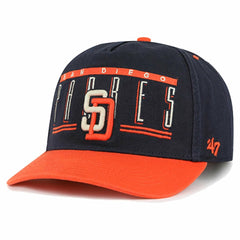 San Diego Padres Double Headed Baseline Hitch Adjustable Hat - Navy | 47 brand