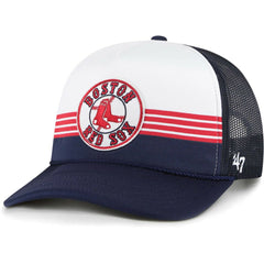 Boston Red Sox Lift Off Foam Front Mesh Trucker Adjustable Hat - Navy | 47 brand