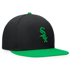 Chicago White Sox Lucky Snapback Hat - Black/Kelly Green