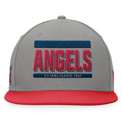 Los Angeles Angels Line Drive Two-Tone Snapback Hat - Gray/Red