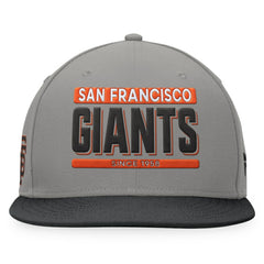 San Francisco Giants Line Drive Two-Tone Snapback Hat - Gray/Black