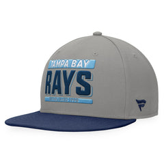 Tampa Bay Rays Line Drive Two-Tone Snapback Hat - Gray/Navy