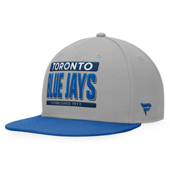 Toronto Blue Jays Line Drive Two-Tone Snapback Hat - Gray/Royal