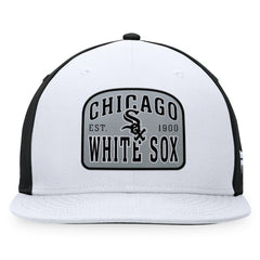 Chicago White Sox Cycle Snapback Hat - White/Black