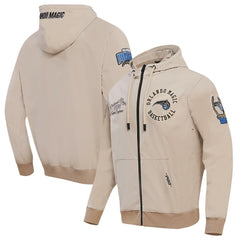 Orlando Magic Pro Standard Hybrid Full-Zip Hoodie - Khaki for sale