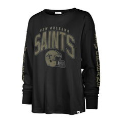 NFL New Orleans Saints '47 Women's Tom Cat Lightweight Long Sleeve T-Shirt