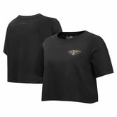 New Orleans Pelicans Pro Standard Women's Holiday Glam Boxy T-Shirt - Black for sale