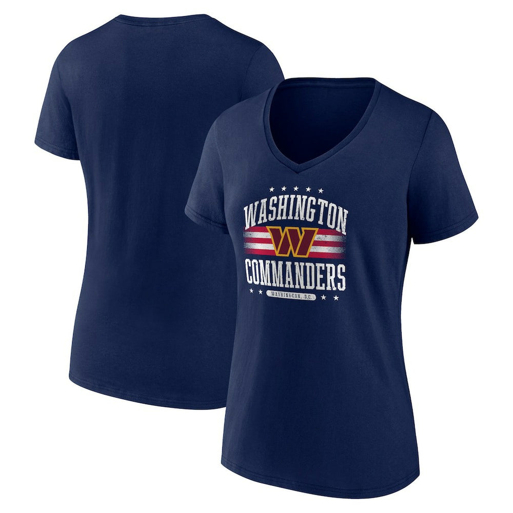 NFL Washington Commanders Women's Americana V-Neck T-Shirt
