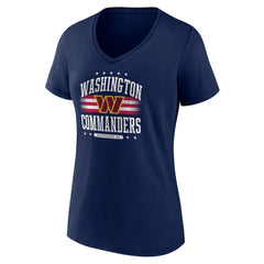 NFL Washington Commanders Women's Americana V-Neck T-Shirt