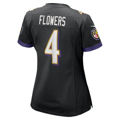 NFL Baltimore Ravens Zay Flowers Women's Alternate Game Jersey