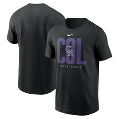 Colorado Rockies Scoreboard T-Shirt - Black | Nike