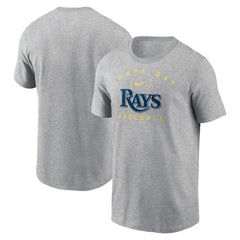 Tampa Bay Rays Home Team Athletic Arch T-Shirt - Heather Gray | Nike