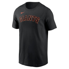 San Francisco Giants Fuse Wordmark T-Shirt - Black | Nike