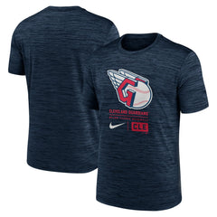 Cleveland Guardians Large Logo Velocity T-Shirt - Navy | Nike