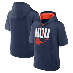Houston Astros Tri Code Lockup Short Sleeve Pullover Hoodie - Navy | Nike
