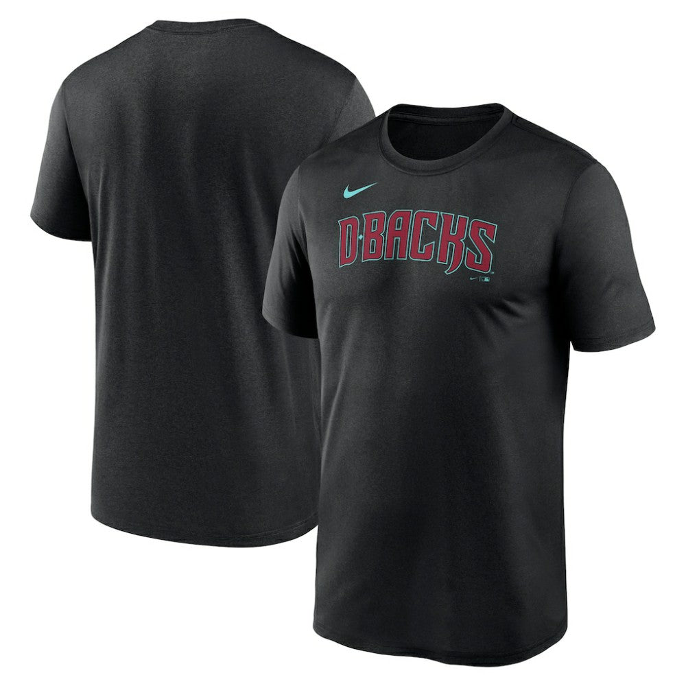 Arizona Diamondbacks Legend Fuse Wordmark T-Shirt - Black | Nike