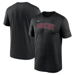 Arizona Diamondbacks Legend Fuse Wordmark T-Shirt - Black | Nike