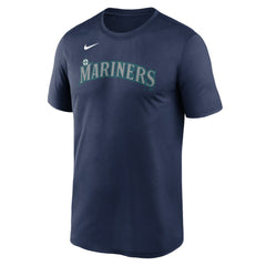 Seattle Mariners Legend Fuse Wordmark T-Shirt - Navy | Nike