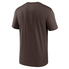 San Diego Padres Legend Fuse Wordmark T-Shirt - Brown | Nike