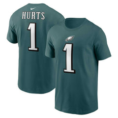 NFL Philadelphia Eagles Jalen Hurts Player Name & Number T-Shirt