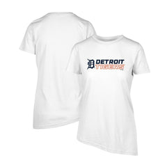 Detroit Tigers Levelwear Women's Birch Chase T-Shirt - White